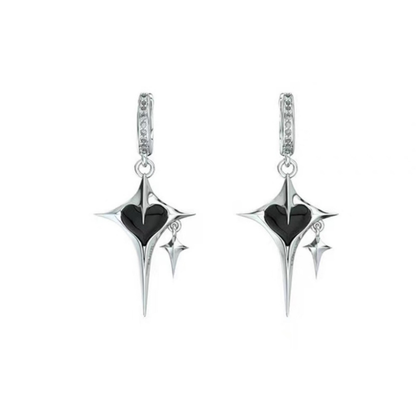 Cross Heart Earrings