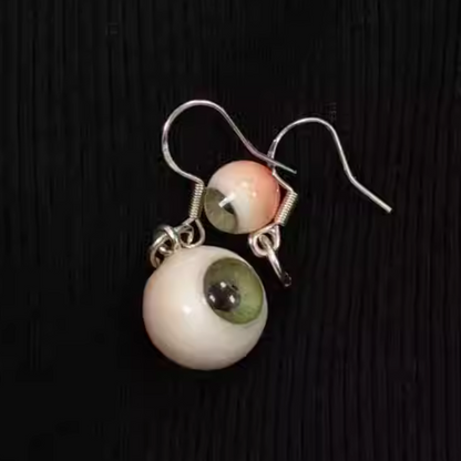 Green Eye Eyeball Earrings