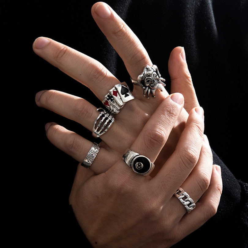 Punk Ring Set (6 Pieces)